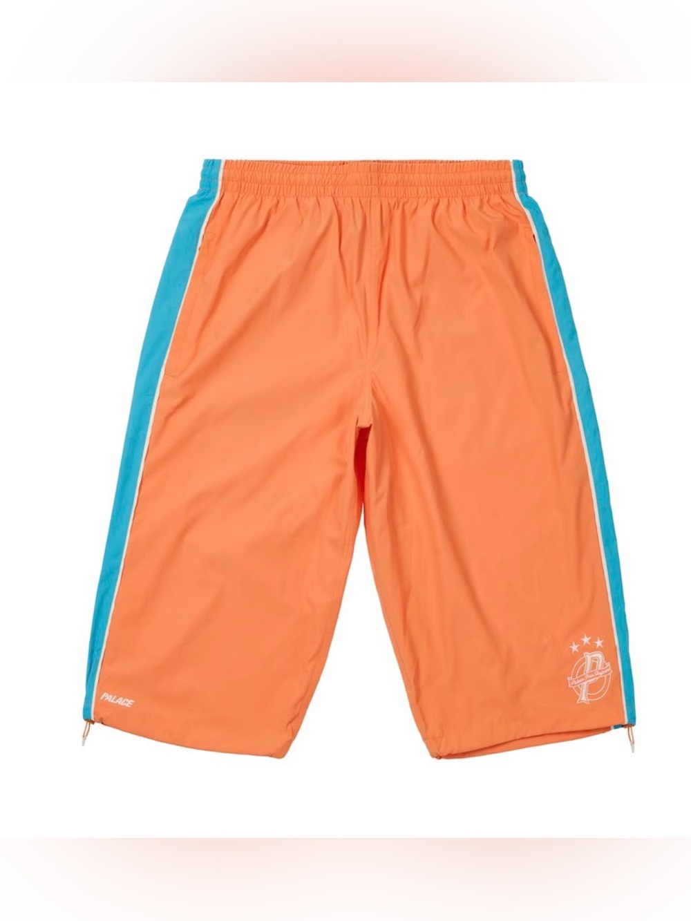 Palace Palais Pro-Team 3/4 Jogger Tiger Orange Men's Size Large Shorts SS25.